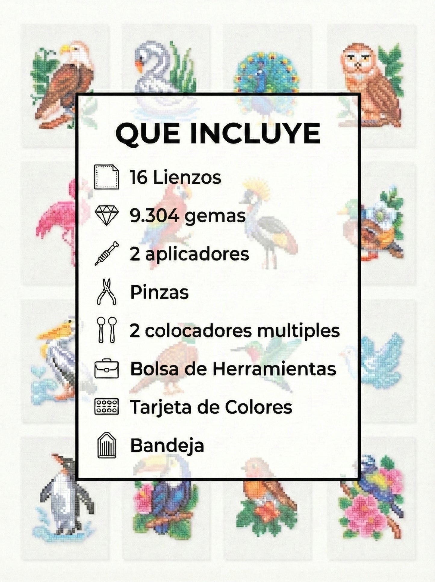 EDICIÓN AVES (16 Lienzos)
