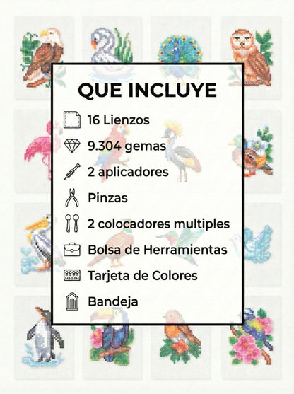 EDICIÓN AVES (16 Lienzos)
