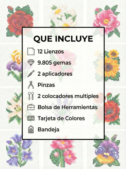 EDICIÓN FLORES (12 Lienzos)