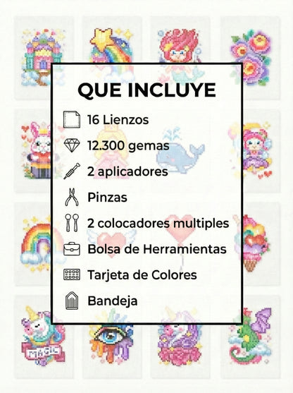 EDICIÓN ARCOÍRIS (16 Lienzos)